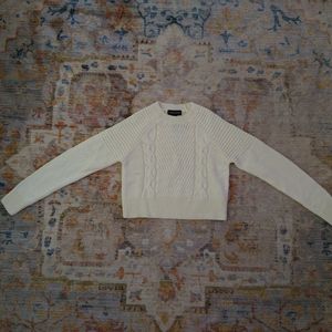 Stylestalker White Cropped Sweater